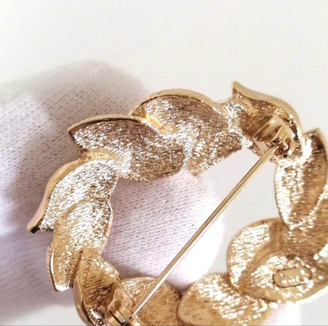 【✨極美品✨】Dior 葉モチーフ ゴールドブローチ 最終値下げ