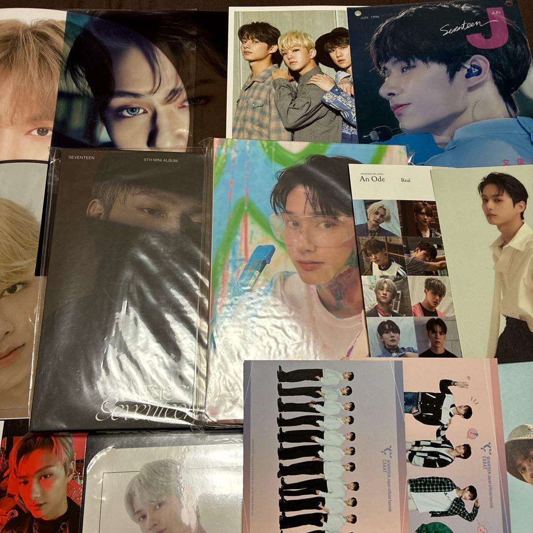 u*7様 seventeen ジュン　うちわ セット　カード　K-pop