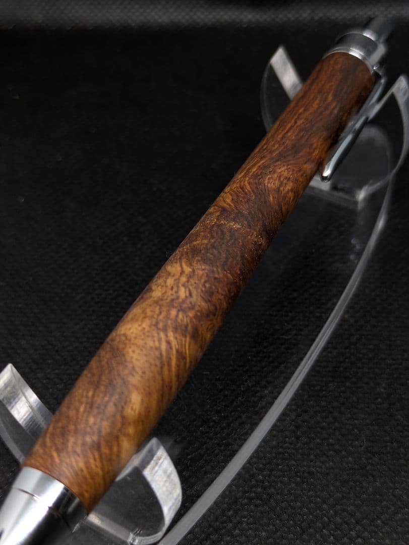 特上杢 アフリカローズウッド 瘤 シャーペン 工房楔監修 加藤金属＋おまけ付き