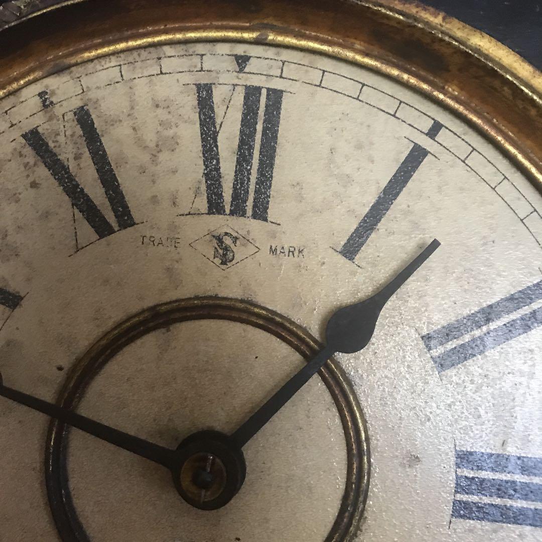 希少＊柱時計 だるま時計 四つ丸 ゼンマイ式 アンティーク