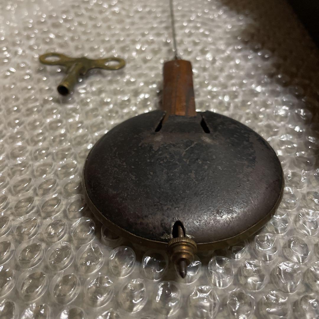 希少＊柱時計 だるま時計 四つ丸 ゼンマイ式 アンティーク