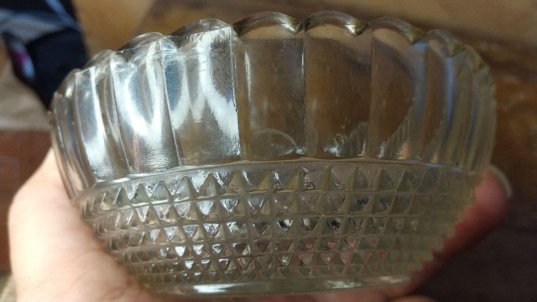 大正8年　大正時代　ガラス器　アンティーク　手仕事　１０５年前の品