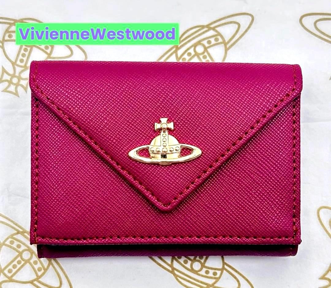 【最新✦希少】Vivienne Westwood 三つ折り財布 レッド 赤