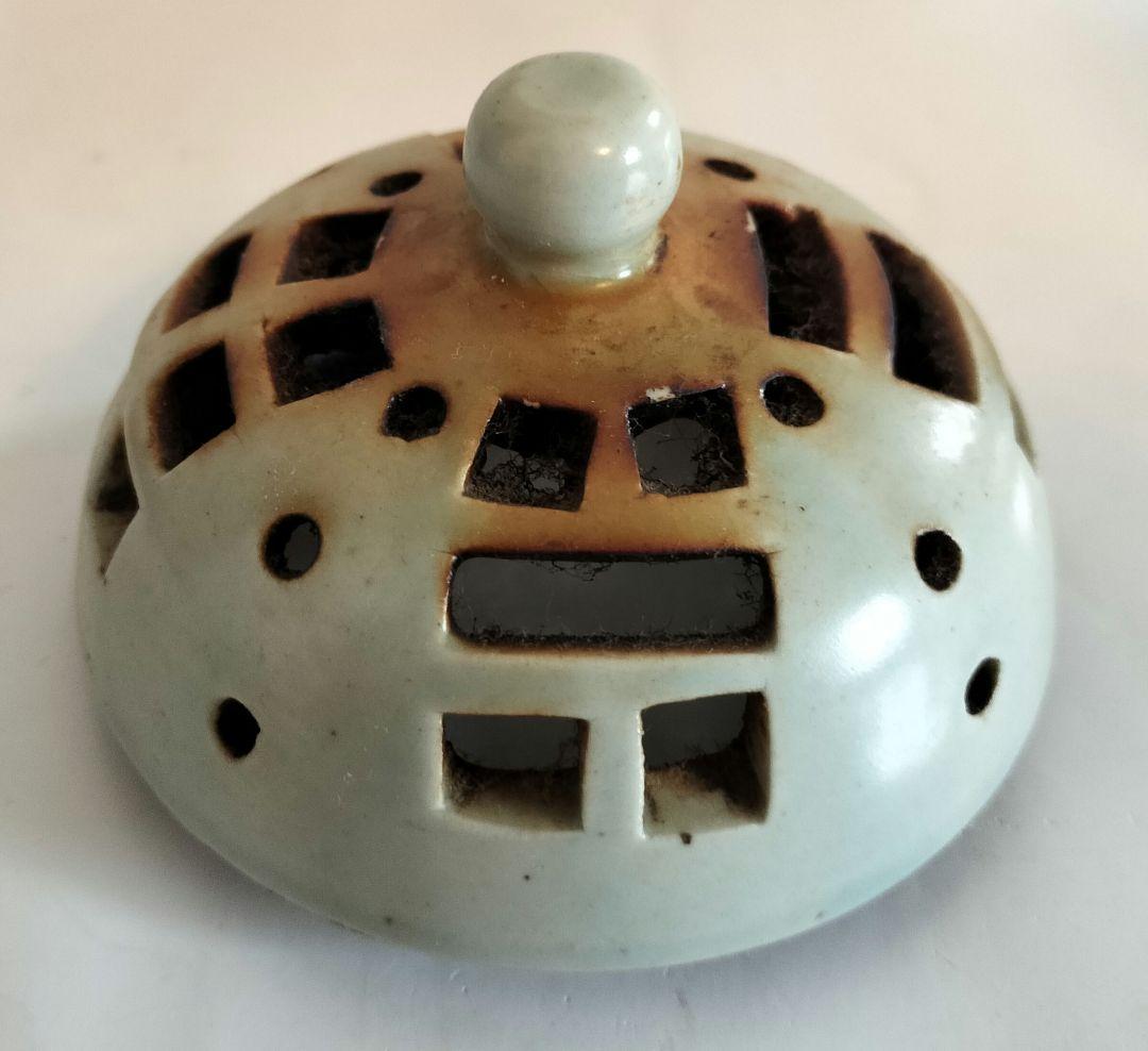 李朝　白磁香炉