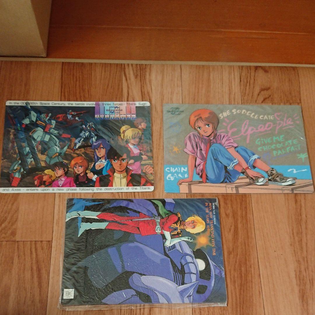 激レア！機動戦士ガンダム ZZ 1st 下敷き プル シャア ザク 3種セット