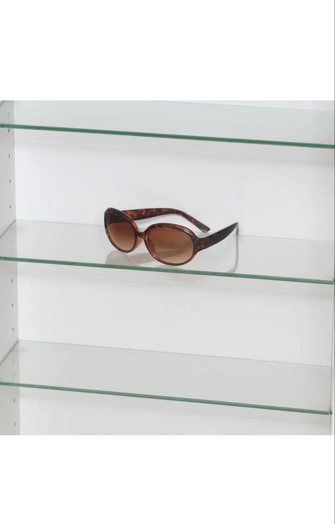 ホワイト ガラスディスプレイケース 90cm