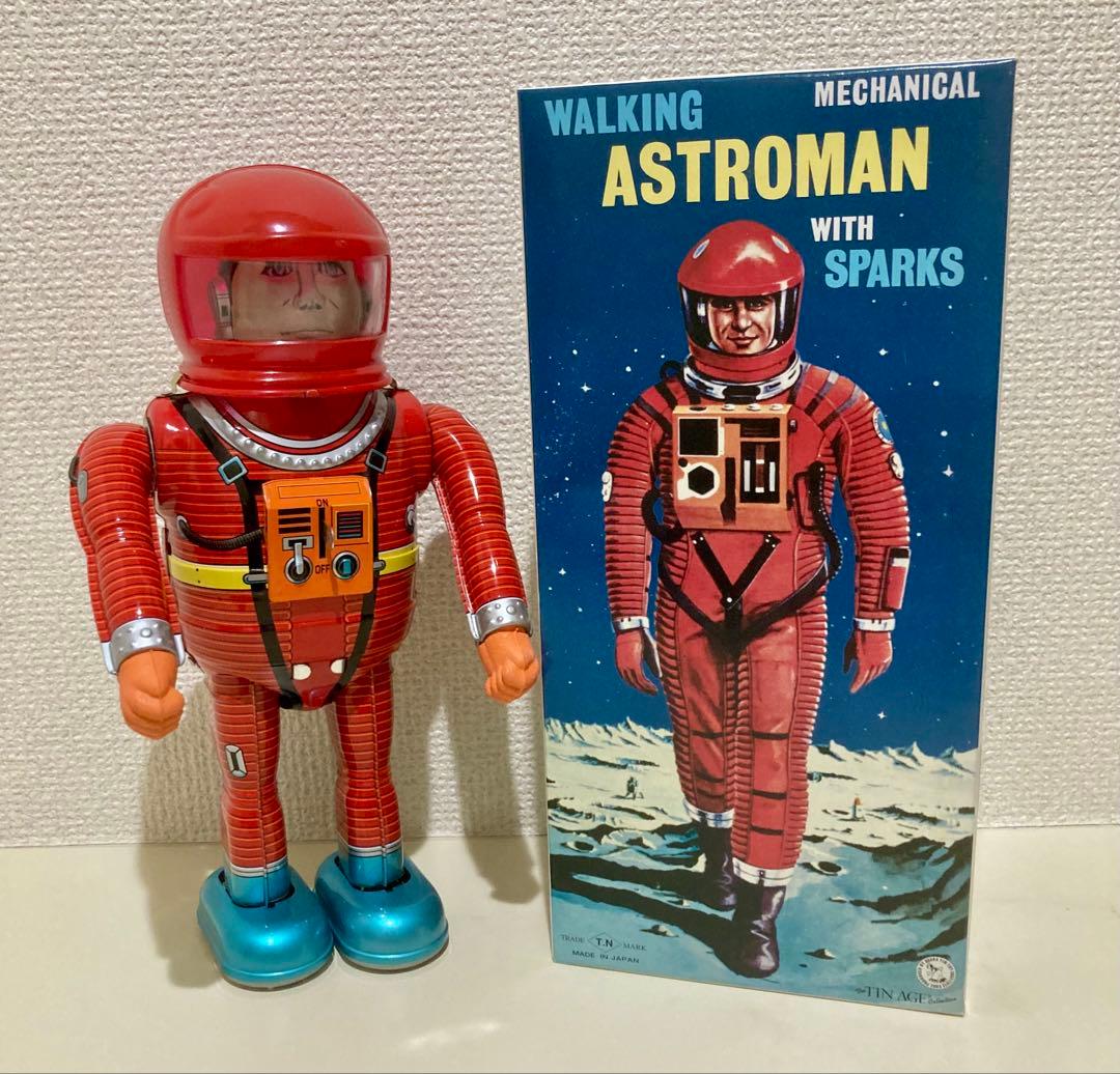 大阪ブリキ玩具資料室 野村トーイ復刻版『ASTROMAN 赤』箱付/復刻品