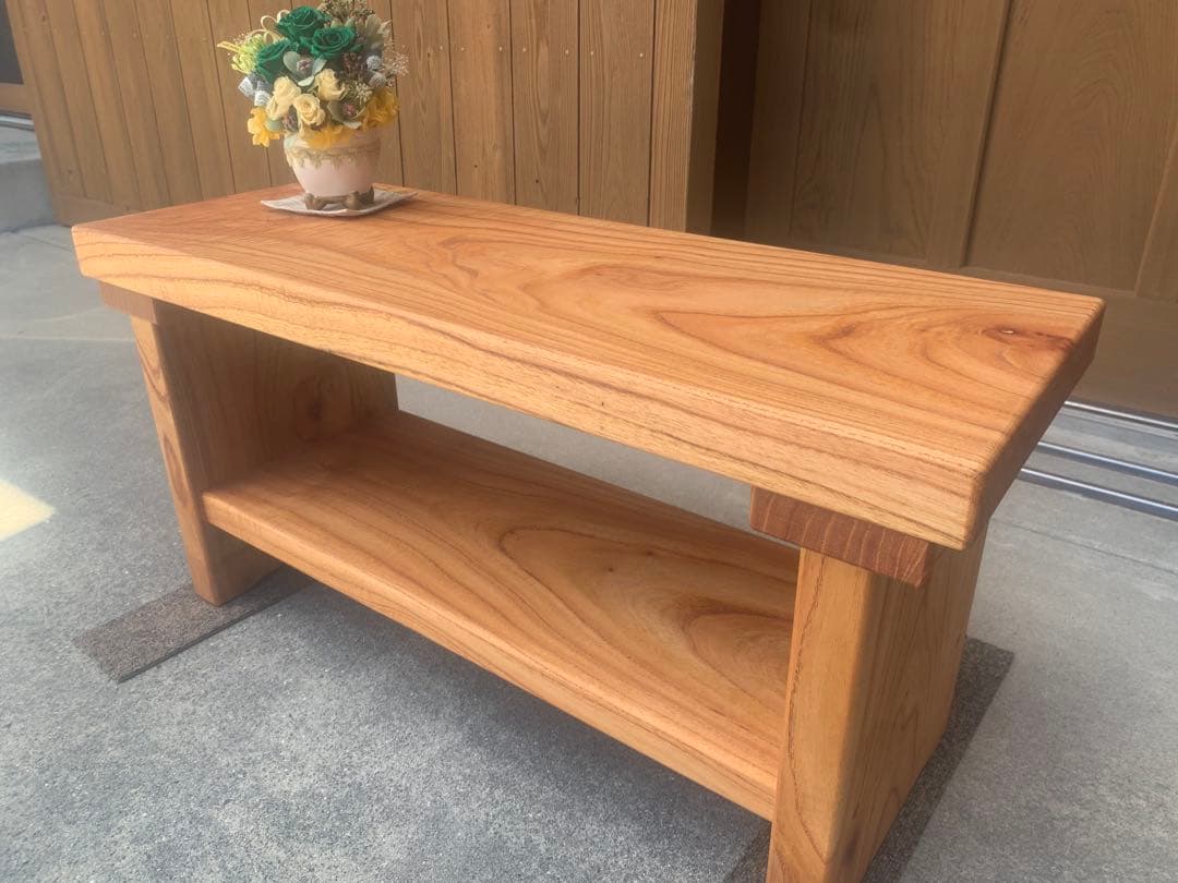 専用☆夏セール✨A:サイドテーブル、TV台、飾り棚＊棚有【魅力的な杢目、色艶】