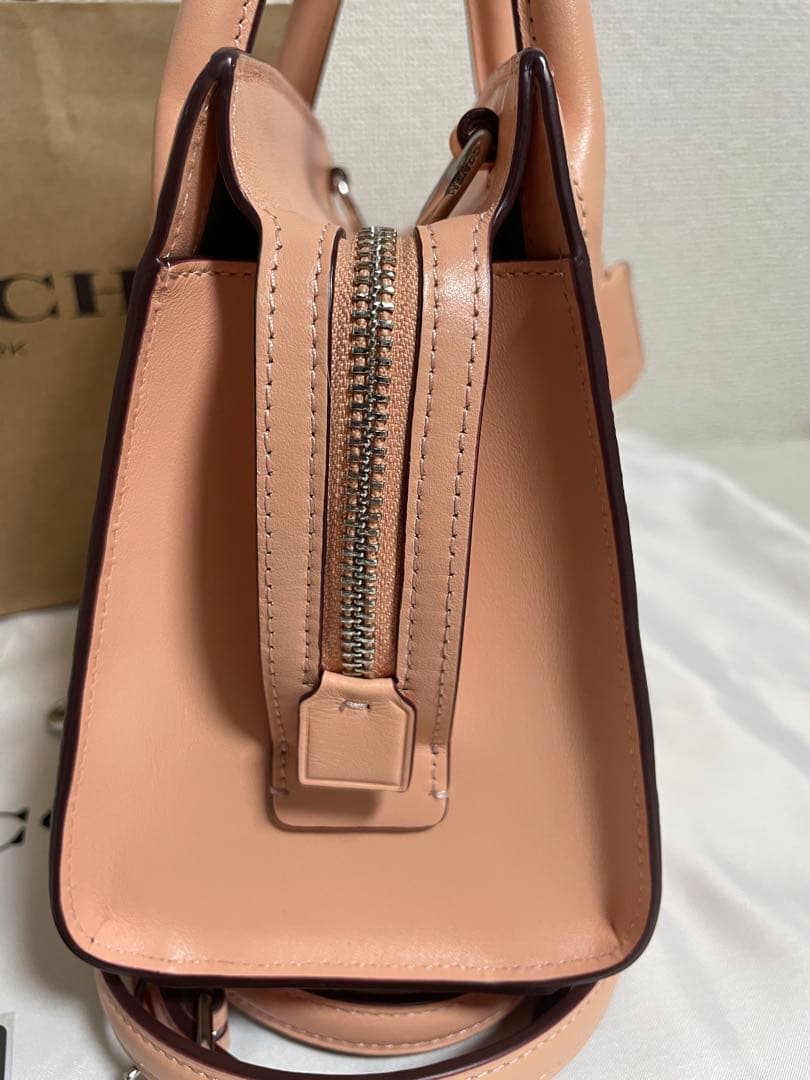 [美品] ❤️COACHアンドレア キャリーオール ピンク ハンドバッグ❤️