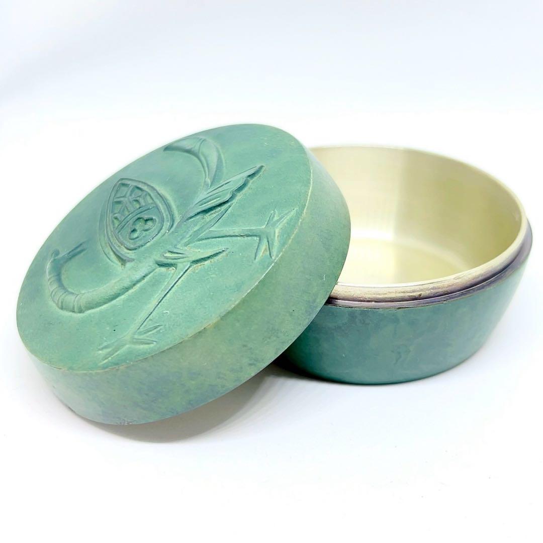 皇室御下賜 ボンボニエール(菓子器・合子) 昭和43年新宮殿建成記念 瑞鳥 青銅