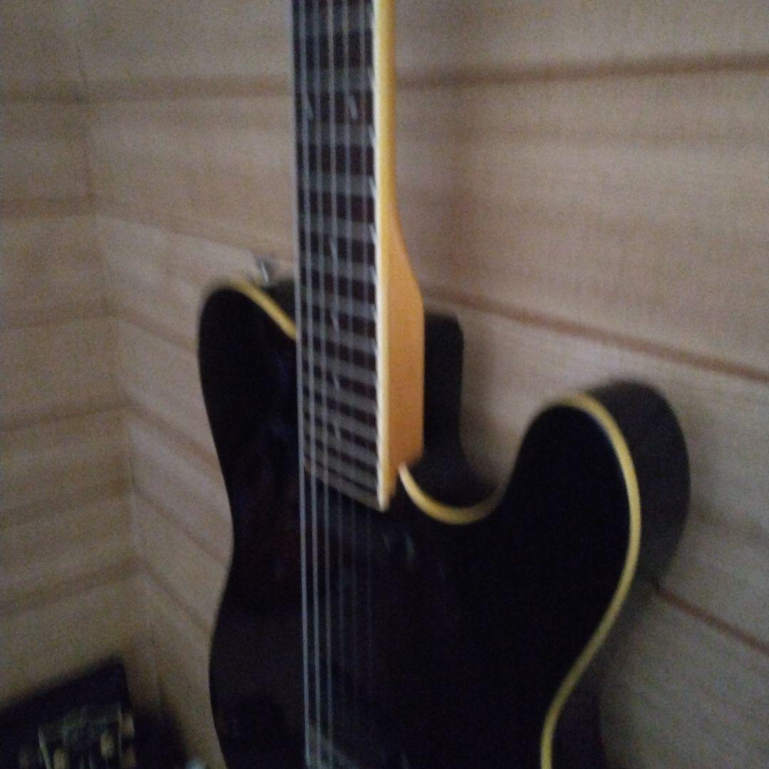 黒いテレキャスタータイプエレキギター