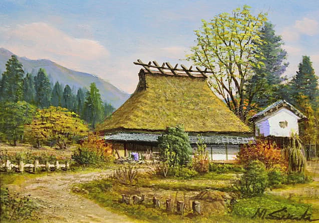 四方道夫【秋閑】 油彩 4号