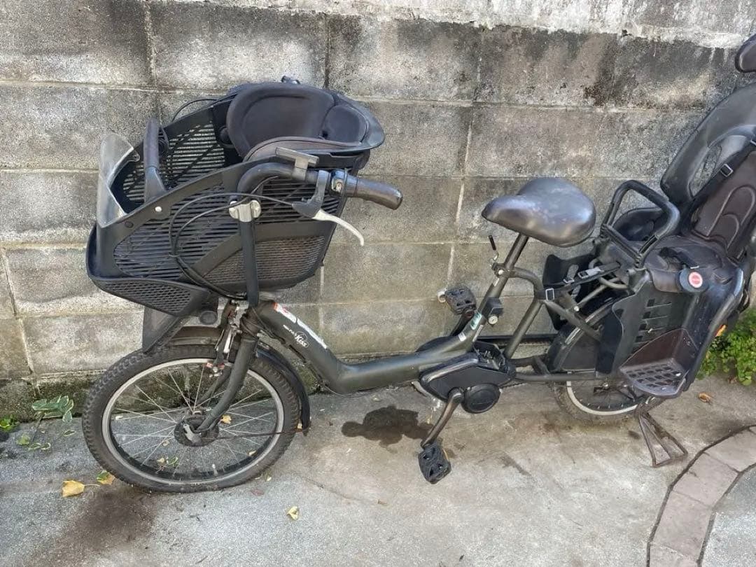 ジャンク品YAMAHA PAS Kiss 電動アシスト自転車 チャイルドシート付