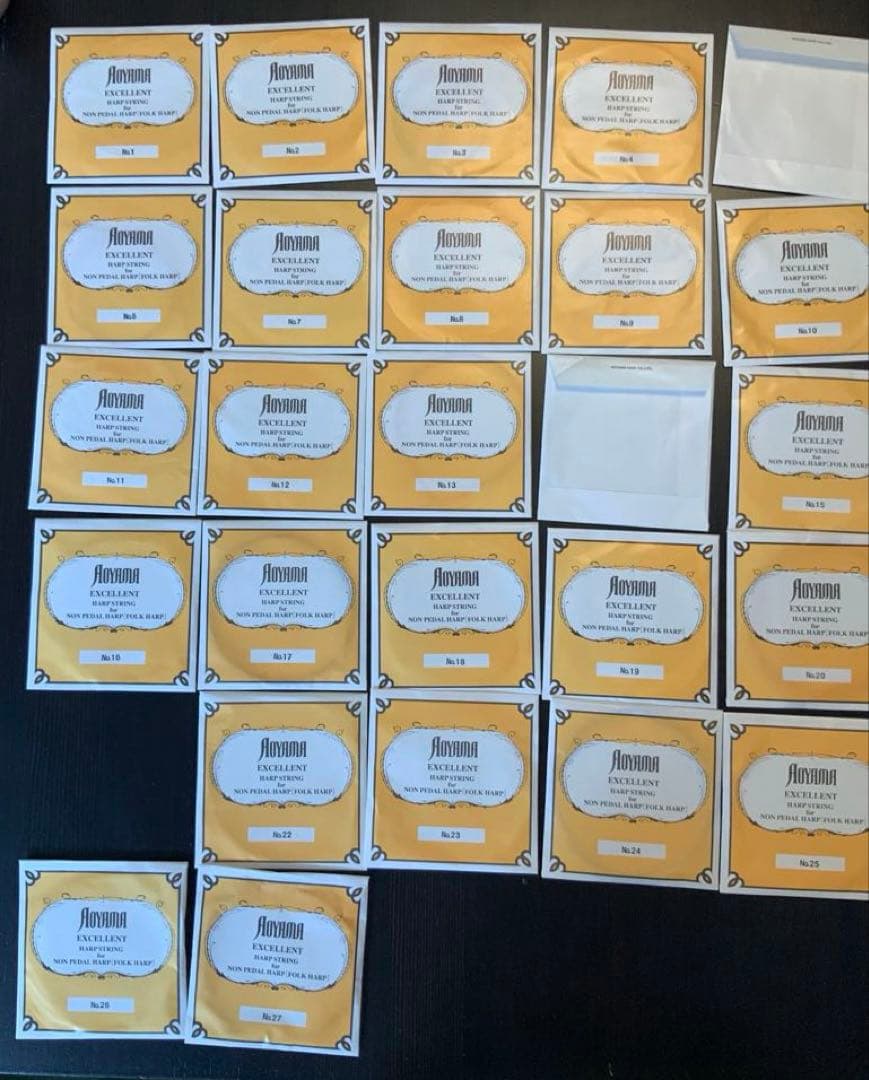 青山レバーハープ（アイリッシュハープ）弦