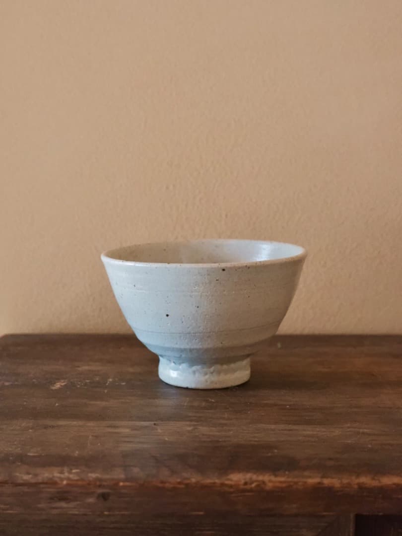 李朝　朝鮮美術　白磁　茶碗　茶道具　古民藝　陶磁工芸　古道具　Q2311