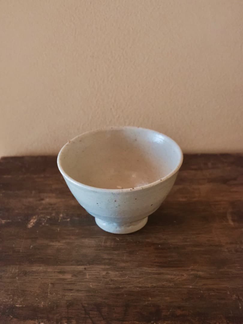 李朝　朝鮮美術　白磁　茶碗　茶道具　古民藝　陶磁工芸　古道具　Q2311
