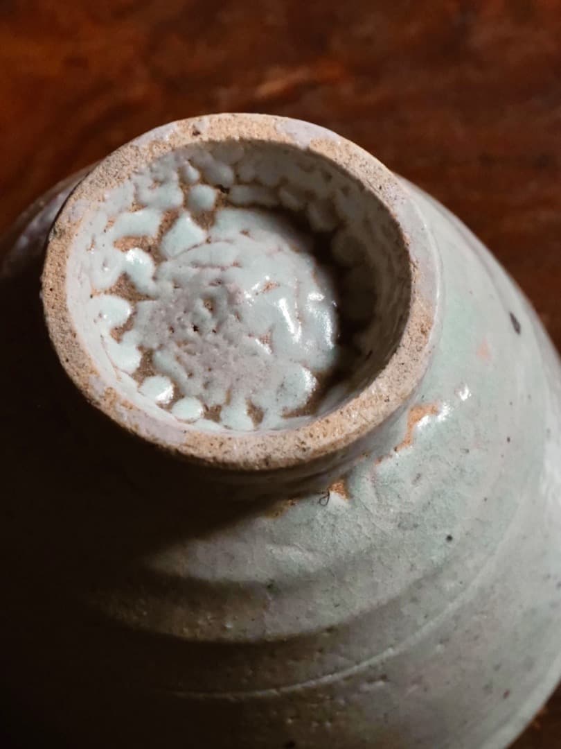 李朝　朝鮮美術　白磁　茶碗　茶道具　古民藝　陶磁工芸　古道具　Q2311