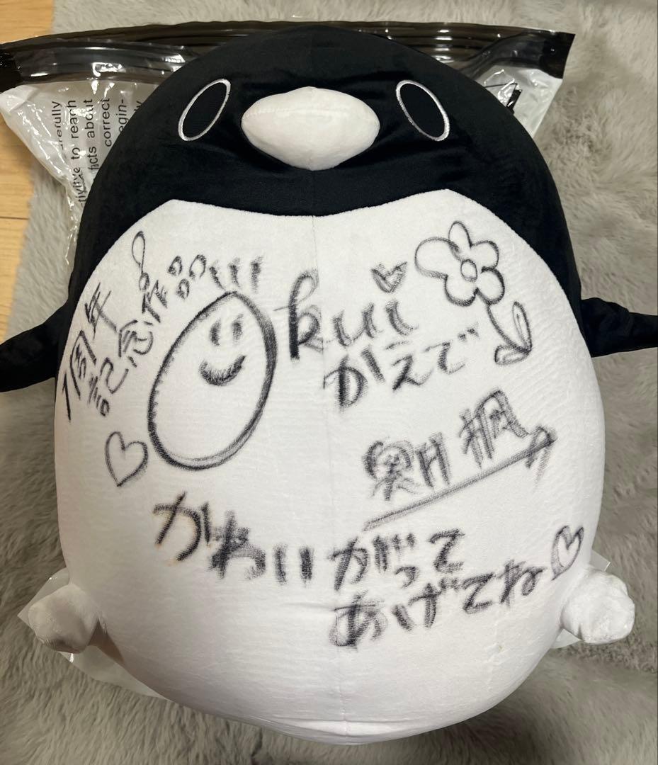 「麗しの彼女とぶらり浅草デート 」の劇中小道具のぬいぐるみ(奥井楓サイン入り)