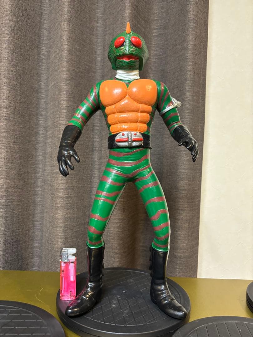 全高43cm 巨大フィギュア 仮面ライダーアマゾン パチソフビ 無版権