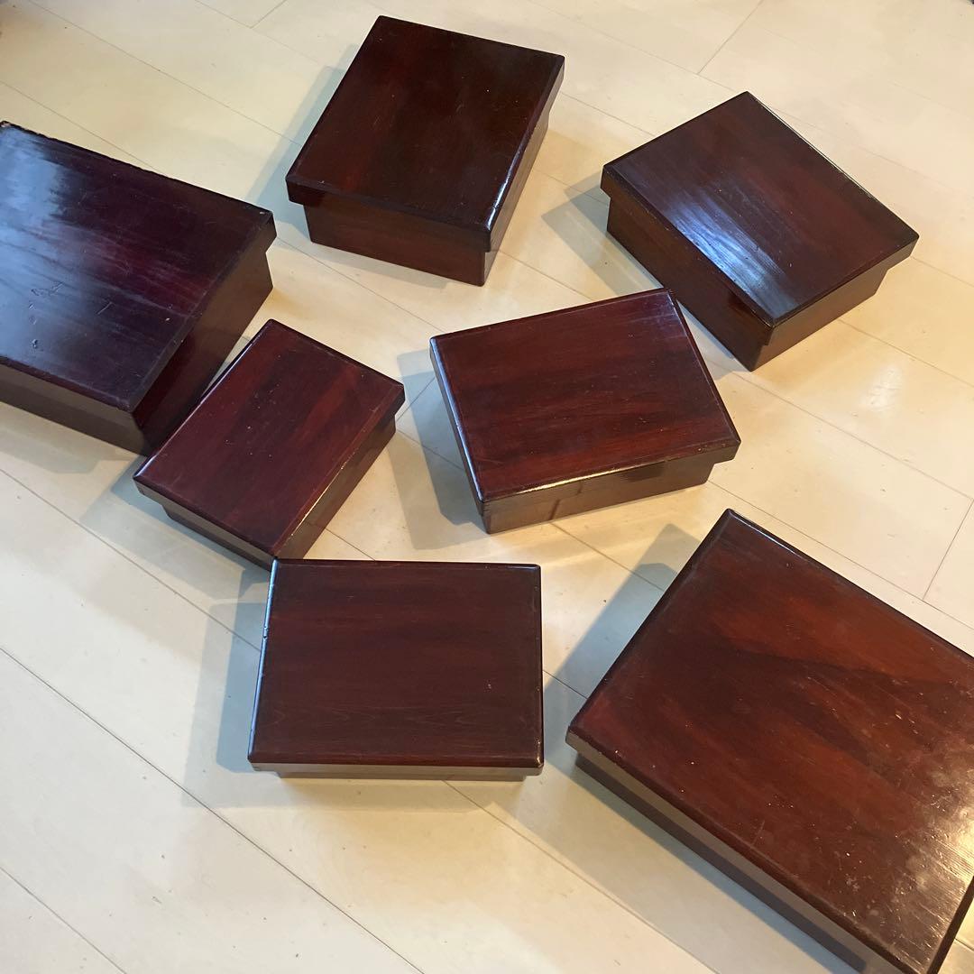 アンティーク・漆器風7連重箱