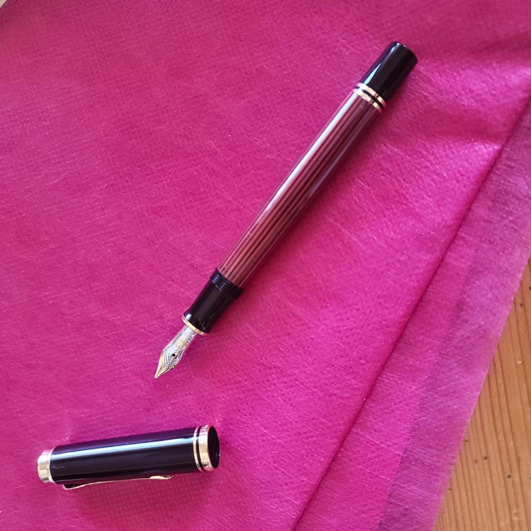 ペリカンM400　フルハルター森山氏調整（B→M） ボルドー（新同品）