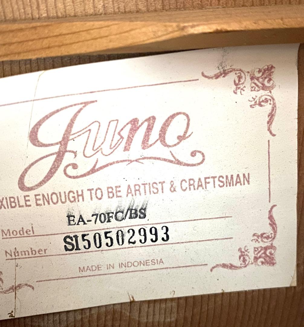 希少【注意】裏面傷みあり！Juno EA-70FC/BS エレアコ ギギター