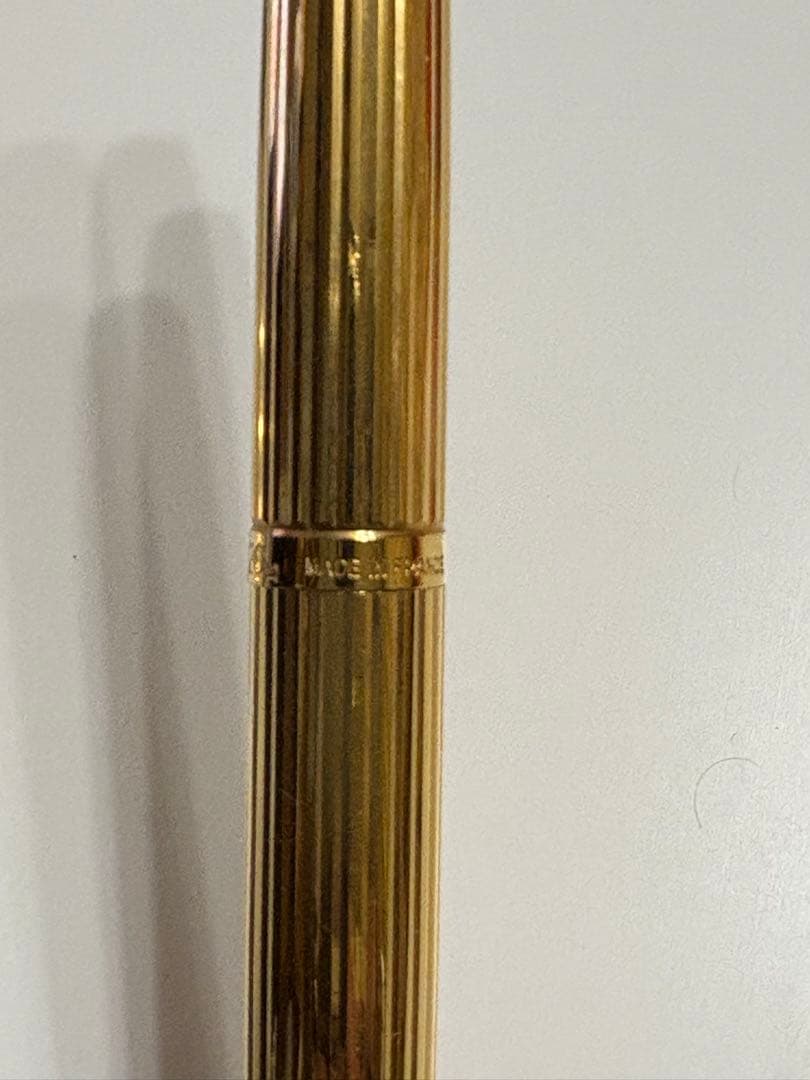 Parkerのゴールドの万年筆とボールペン