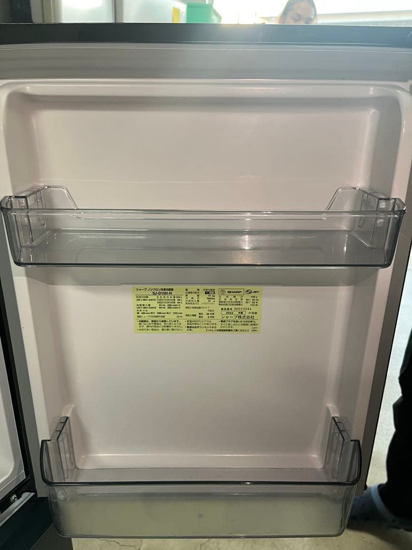 冷蔵庫　SHARP SJ-D15K-H 152ℓ2022年製　T