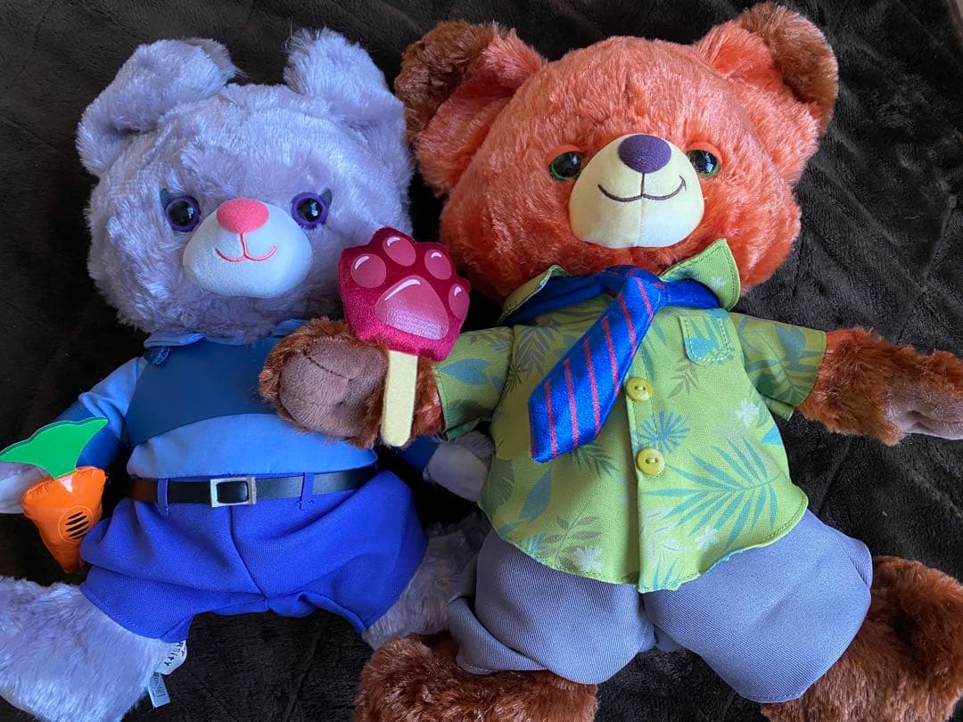 ディズニーストア　ユニベアシティ　ズートピア　ニック　ジュディ　ぬいぐるみ　2点