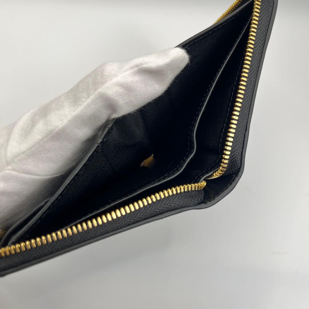 新品未使用★CK 二つ折り財布 カルバンクライン ブラック 箱付 レザー