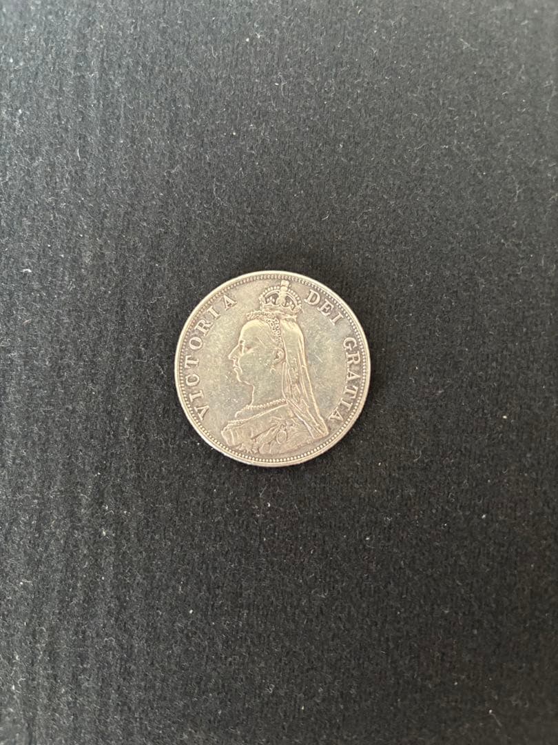k*.様 ダブルフローリン　銀貨　ヴィクトリア　1887