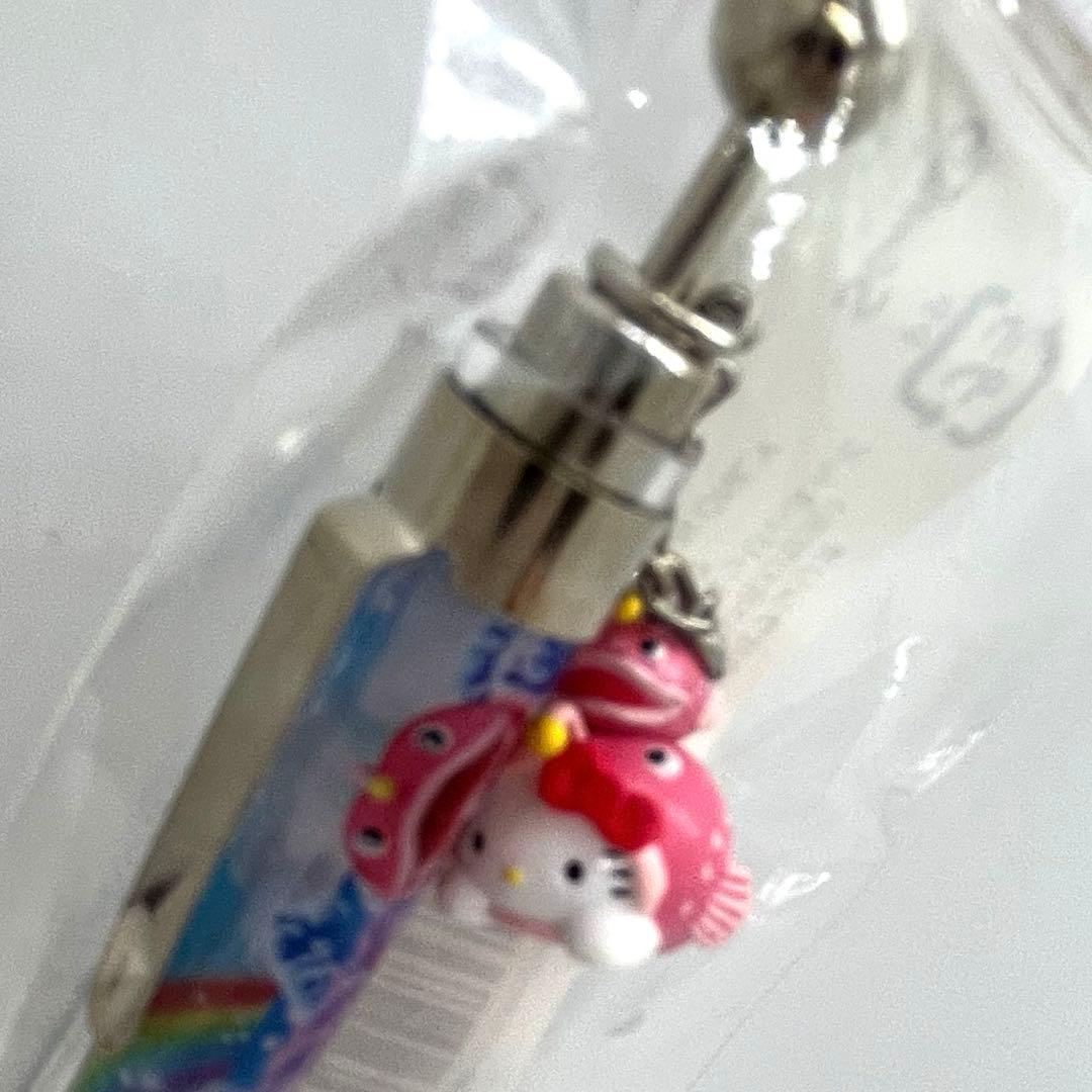 希少☆キティ ご当地 茨城☆ボールペン＆でかキーホルダー 2点セット☆あんこう