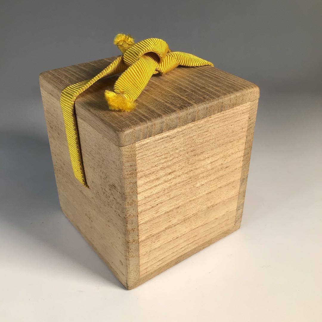 Ｍ７８７　蓋置　『膳所焼』『淡海ぜぜ』『表千家　久田宗也　箱書』　共箱　茶道具