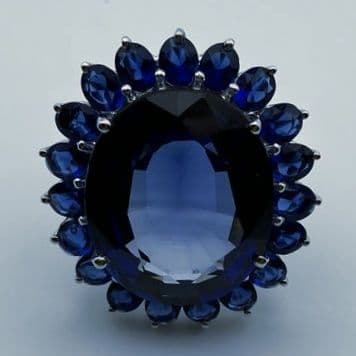 keikosamaタンザナイト（44.18 CtサファイアSV925 指輪