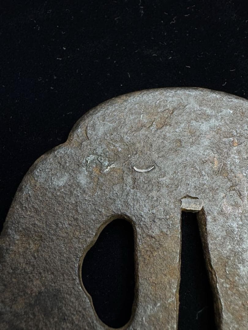 無銘 鉄地太公望図鐔 鍔 拵 日本刀 刀装具 骨董 古美術 江戸時代