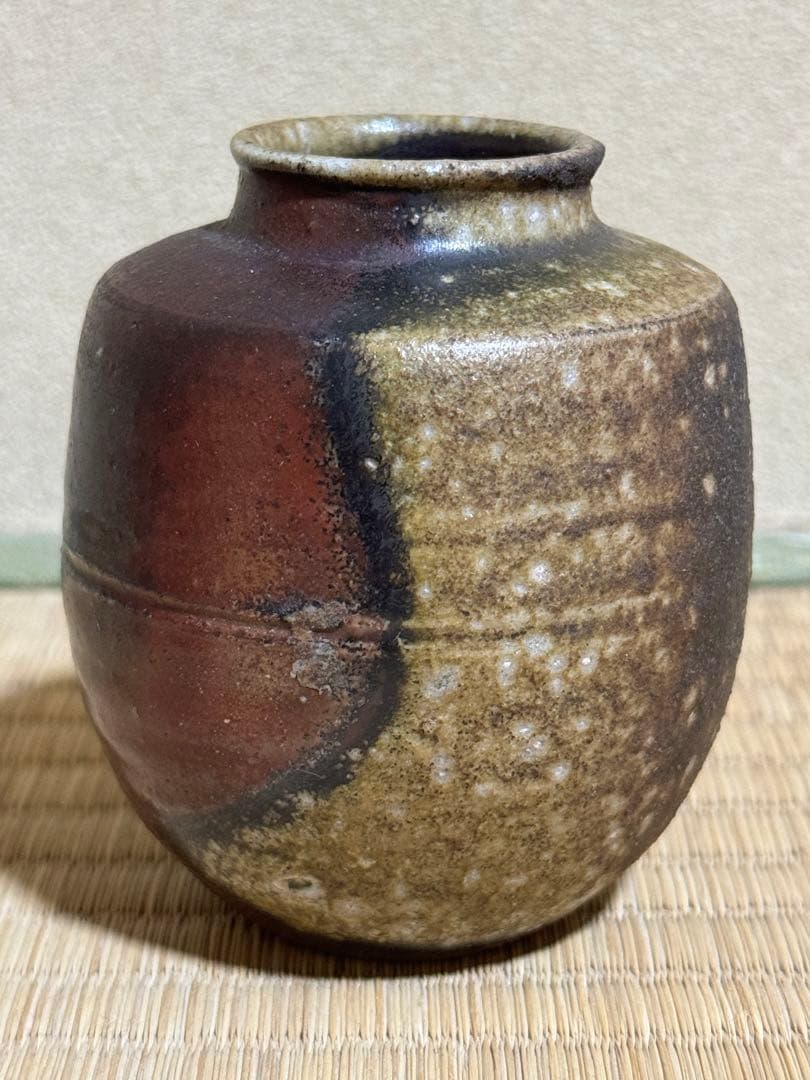 備前　肩衝茶入　人間国宝　山本陶秀