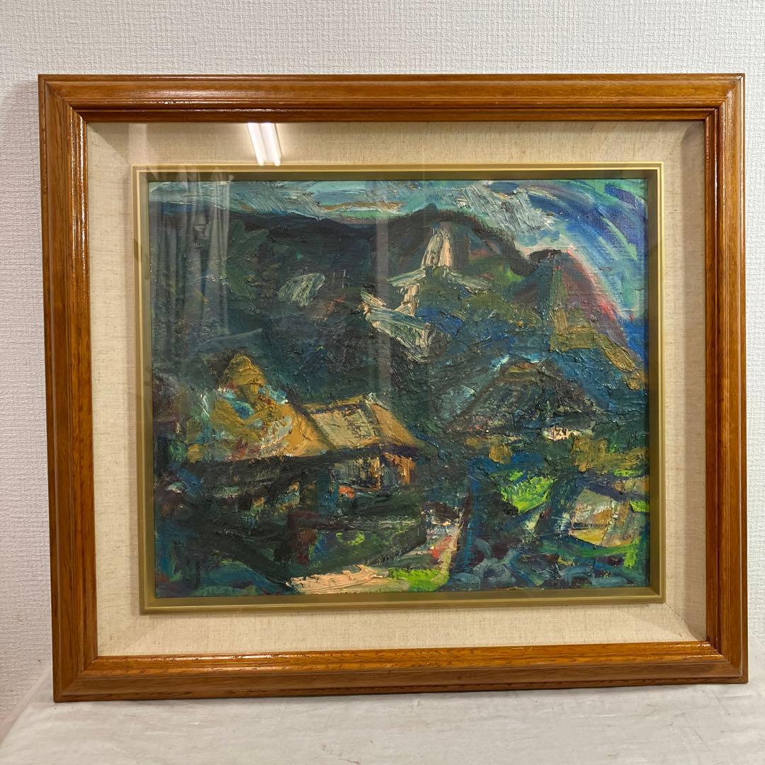 No.34113003 油彩　江口一夫「伊豆盛夏　F8」