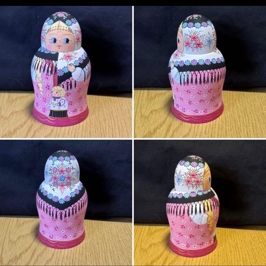 新品　ロシア　アーティスト　ダリア　ミッチィナ作品。マトリョーシカ。6体。