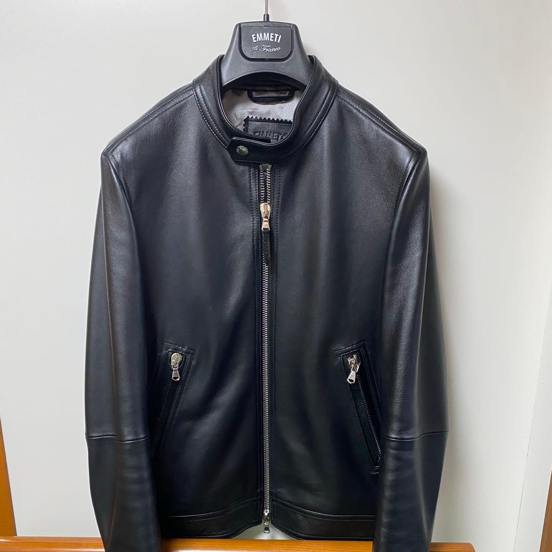 EMMETI エンメティ MASSIMO マッシモ ライダースジャケット　46