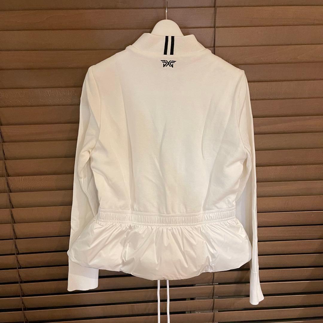 PXG 新作ゴルフ ウェア レディース ジャケット ダウン ニット トップス白L