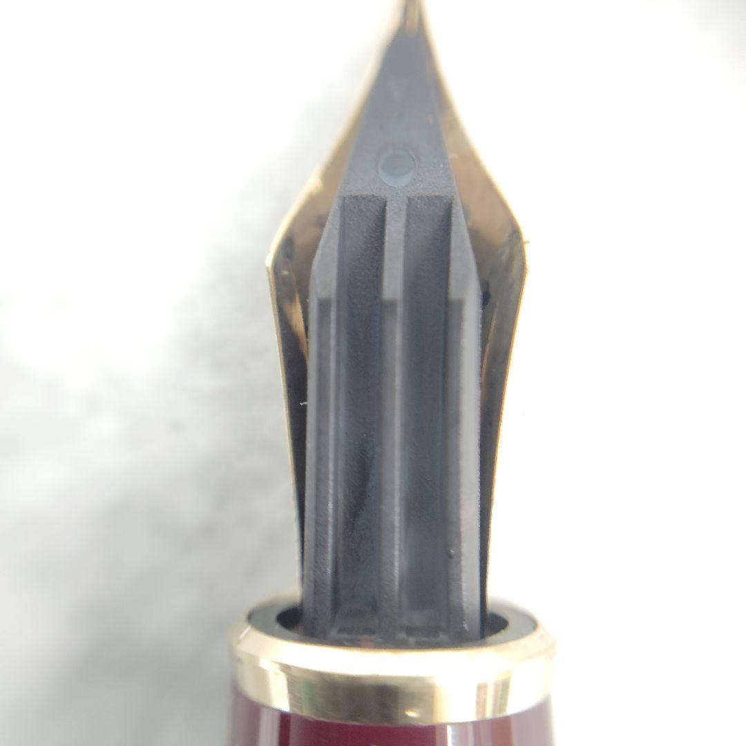 【T】美品✨Montblanc 万年筆 ボルドー インク・ケース付