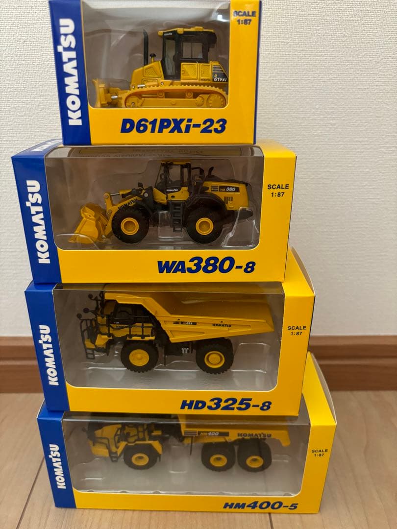 【非売品】未開封のみ！コマツ 株主優待 オリジナルミニチュア　7種