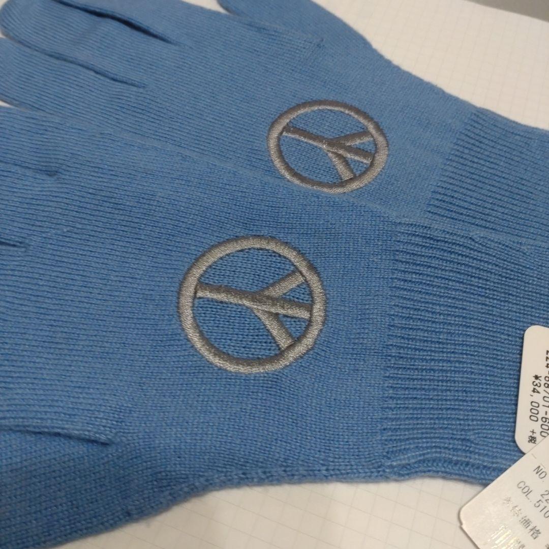 新品 国内正規品 ルシアンペラフィネ 刺繍 シルク×カシミヤ グローブ 手袋