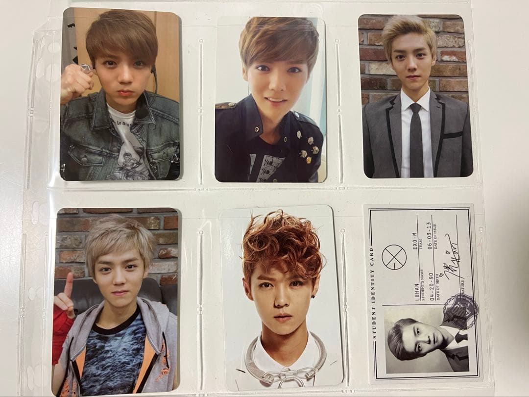 ルハン 鹿晗 luhan トレーディングカード6枚セット 【おまけ付き】