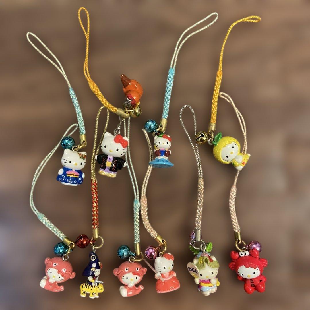 ご当地キティ　根付け　ファスナーマスコット　キーホルダー　キティまとめ売り