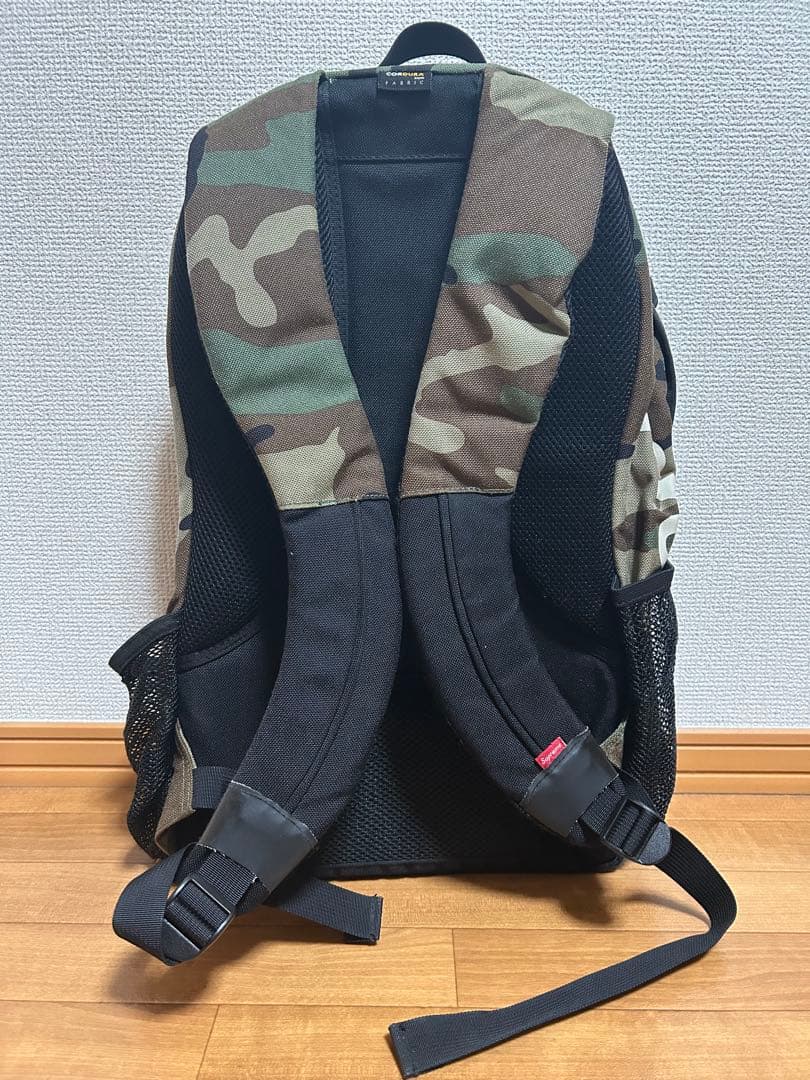 Supreme Logo Backpack’14SS Woodland Camo