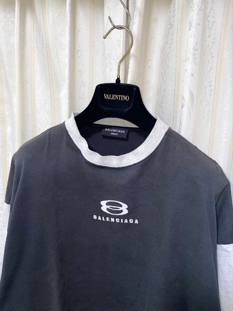 トップス BALENCIAGA 22SS Unity 3/4 Sleeves tee