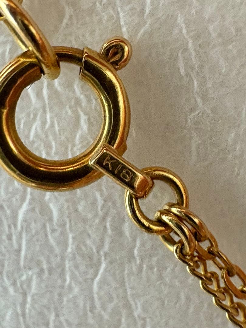 アンクレット　2連　k18