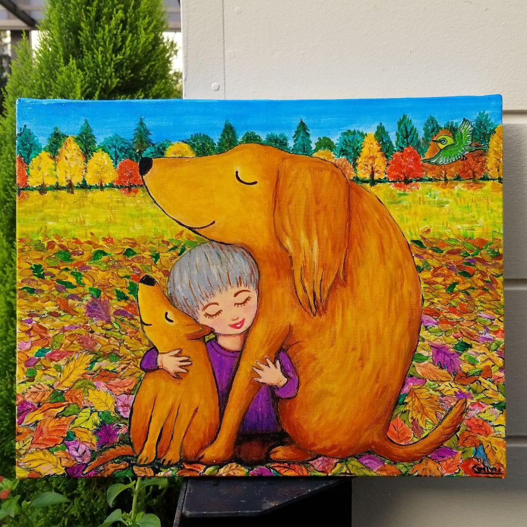 油絵　Alles Gute　私の大好きな優しい親友たち