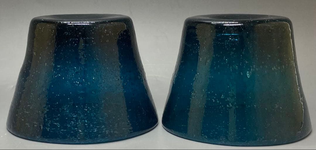 倉敷ガラス　小谷真三　吹きガラス　小鉢　2客　本物保証品